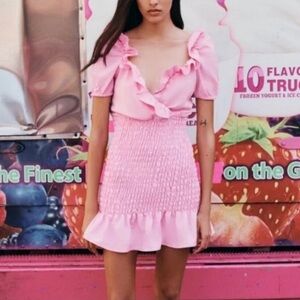 Zara pink mini dress size small